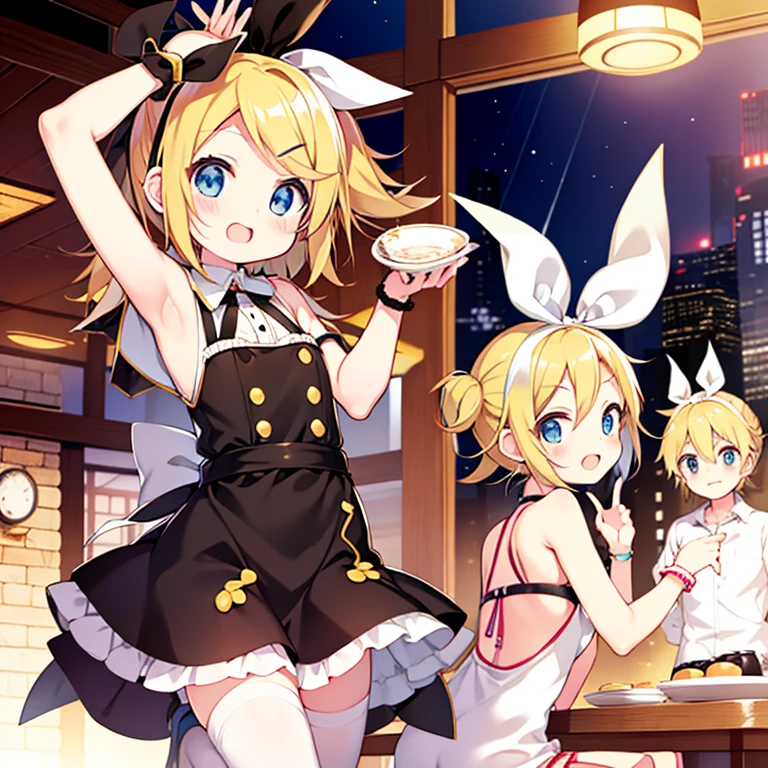 Kagamine Rin , Drees blancos , wet Drees , cabello mojado