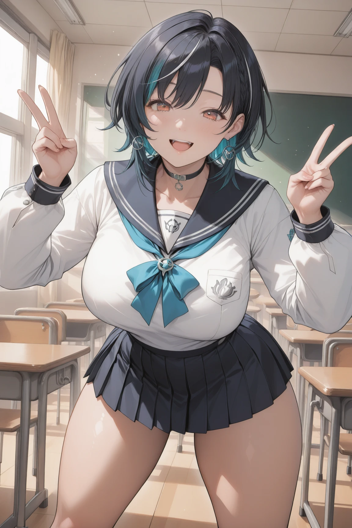  1 person、Long Hair、chest、blush、Mouth open、bangs、大きなchest、shirt、Black Hair、Red eyes、 1 person、ribbon、Animal Ears、Exposing shoulders、Are standing、tail、白いshirt、Heterosexual、pantyhose、Solo Focus、A bow tie、Bunny ears、Side Ponytail、leotard、Fishnet tights、破れたleotard、破れたFishnet tights、Exposing her belly button、Wearing a collarless shirt、偽のAnimal Ears、High leg、Playboy Bunny、Raising his leg、片足でAre standing、chestを露出している、ウサギのtail、vapor、黒のleotard、No Face、tray、No Faceの男性、偽のtail、blackboard