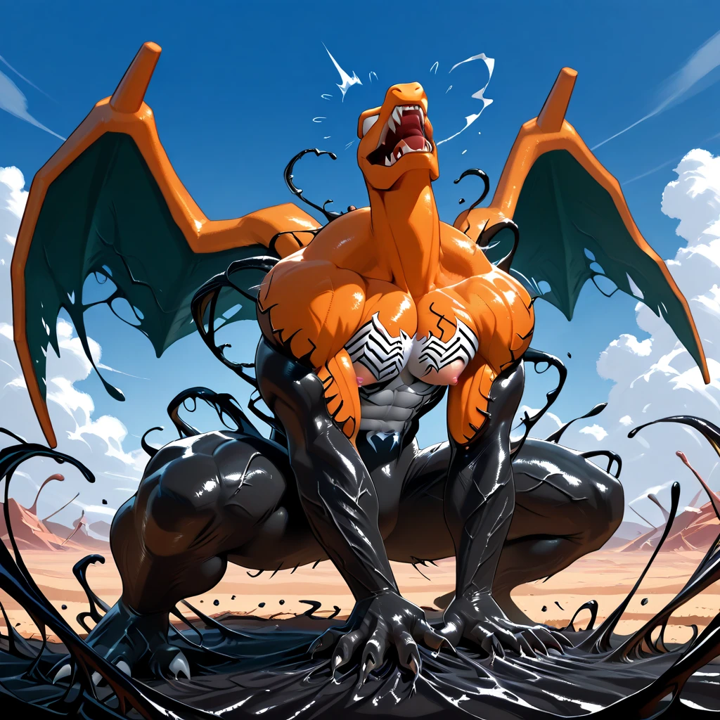 Masterpiece, highest quality, Charizard, no humans, solo, wings - SeaArt AI