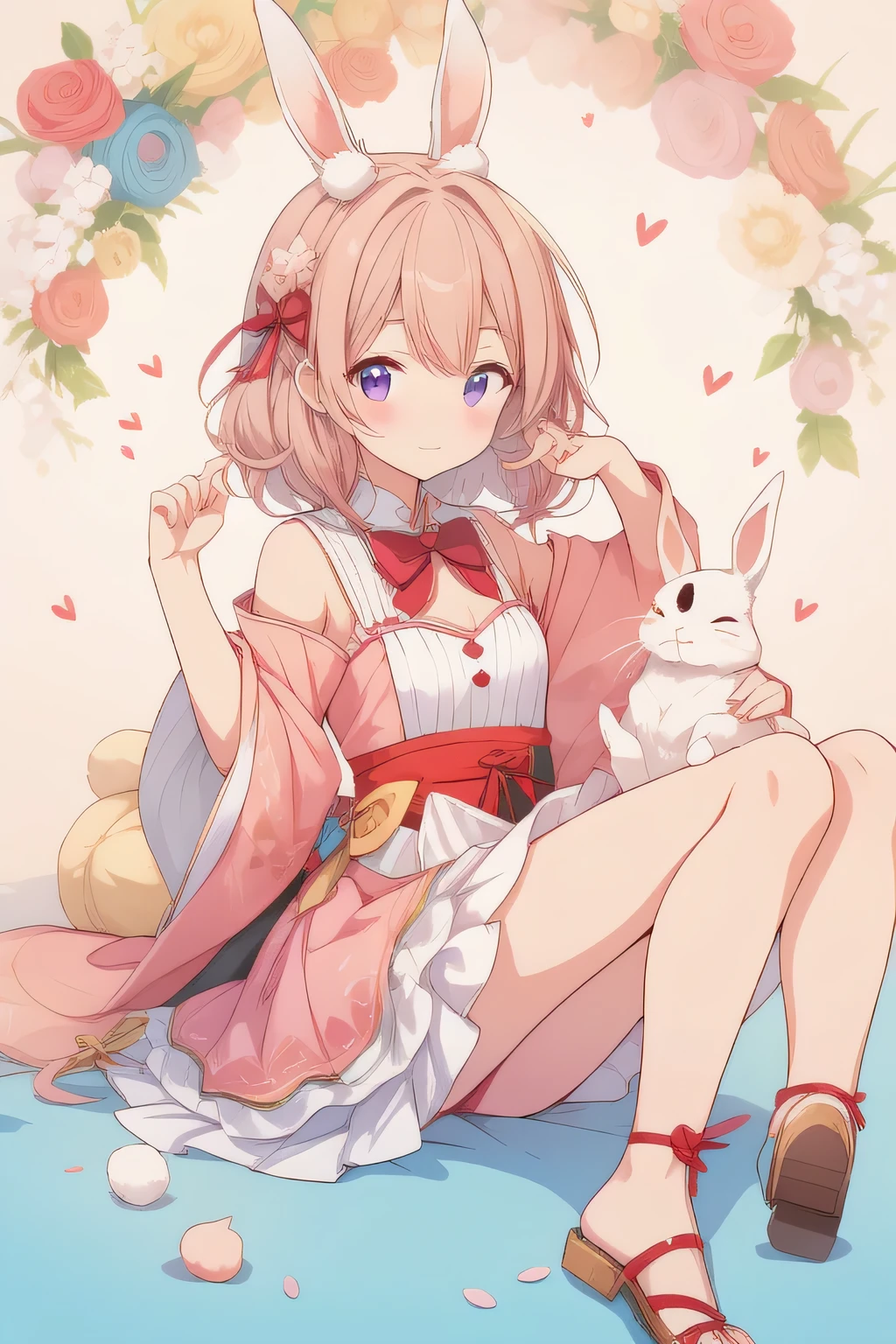 failytale style, mochi:1.35, rabbit