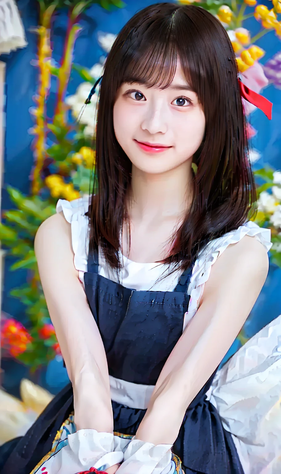 (((masterpiece))), (((full body photo,Are standing))), (one beautiful girl, innocence,cute) ,ultra high resolution, reality, Super detailed, 8k,highest quality, very detailed, blurred background,thin,small breasts,(very beautiful japanese girl, detailed face:1.rincess cut,black hair :1.4), (baby face,cute系,adorable 10 year old girl), (perfect body:1.1),((cute夏の子ども服))、rosy cheeks,A smile that makes you want to hug me,I'm very happy,cuteポーズ,Super detailedな顔、detailed lips、detailed eyes、small gravure idol,Big eyes,transparent skin、lolita,Photoreal:1.37、bright sunny day、best writing,best shadow,In front of the fancy shop,lots of passersby,meeting,bright sun,fun,A long-awaited outing
