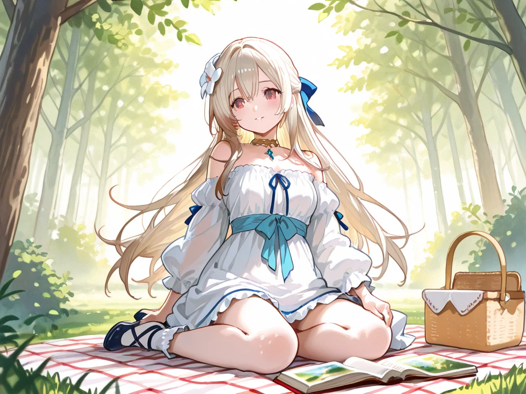 A deserted park in the countryside,In the mountains,Unpopular place,Rusty weeds grow everywhere,bench,slide,Rusty Swing,Colored bald spring toy,
Sandbox,Shade,Fresh morning air,Soft sunlight,
MrFV4,marie,
((Highest quality)), ((masterpiece)),(detailed),High resolution,Sharp focus,Perfect Face,1woman,(complete anatomy),
(非常にdetailed CG unity 8k wallpaper),(((Vibrant colors))),{best illustration},Perfect Fingers,
shiny 肌,very shiny 肌,Shiny body,plastic glitter 肌,exaggerated shiny 肌,illuminated 肌,
((detailedなボディ)),(detailedな顔)), cute,Lewd,erotic,Bold,(erection of nipple),Camel Toe,
Symmetrical eyes,Big eyes:1.5,slender,(small breasts:1.2),Long blonde hair that reaches down to her waist,blue eyes,
Arrogant look,
Shy laugh, Straw hat, White underwear, White dress,
reaching towards viewer,
arms out,
lying,