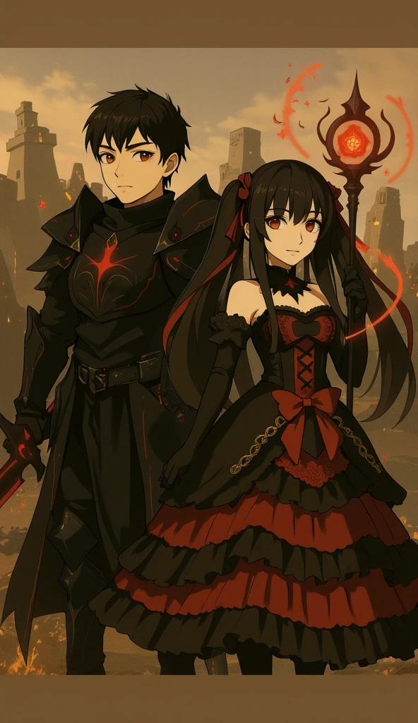 (最high quality、High resolution、Textured skin、high quality、Caution about scars、Precise CG unification、gameCG、Fine and beautiful eyes: 1.2)、(One person)、grim Reaper、Back view、Are standing、Fighting、Ruined Castle