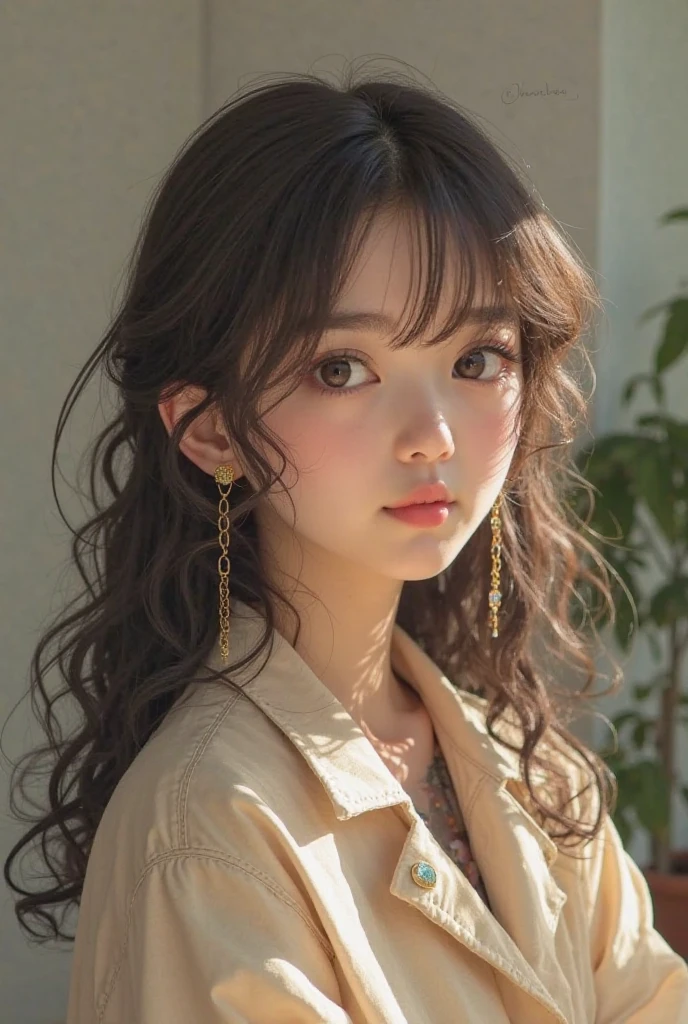 Random Posture, mix4, (8k, RAW photo, best quality, masterpiece: 1.2), (realistic, photorealistic: 1.37), one girl, cute, full face shown, professional lighting, photon mapping, physical based rendering,gradient black hair, short curly, handsome, girl, quality photo, high resolution, 1080p, (clear face), ( Detailed Face Description), (Detailed Hand Description), (Masterpiece), (Elaborate CG), Extreme Light and Shadow, Tousled Hair, Master Work, Rich Details, (Fine Facial Features), (Best Quality Photos), (Masterpiece), (Detailed Eyes), Look Before You Eyes, Fine Clavicle