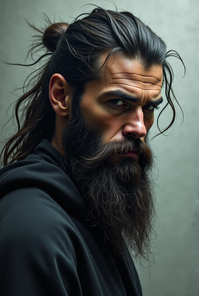 Hombre cabello rubio de mediana edad, con barba