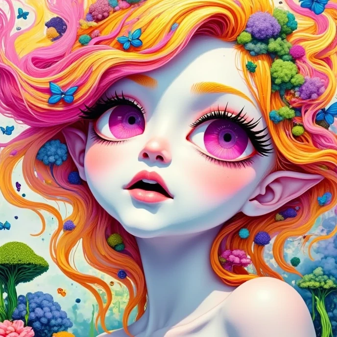 Psychedelic Art, many pussy, pussy Psychedelic, puzzling, melt, Bright colors, Psychedelic Art, Psychedelic illustration, Psychedelic Trip, Psychedelic Trip, retro Psychedelic illustration, Psychedelic Art style, psychedelic style, Surreal psychedelic design, LSD Trip, Psychedelic Fever Dream, psychedelics, horror LSD art, psychedelics