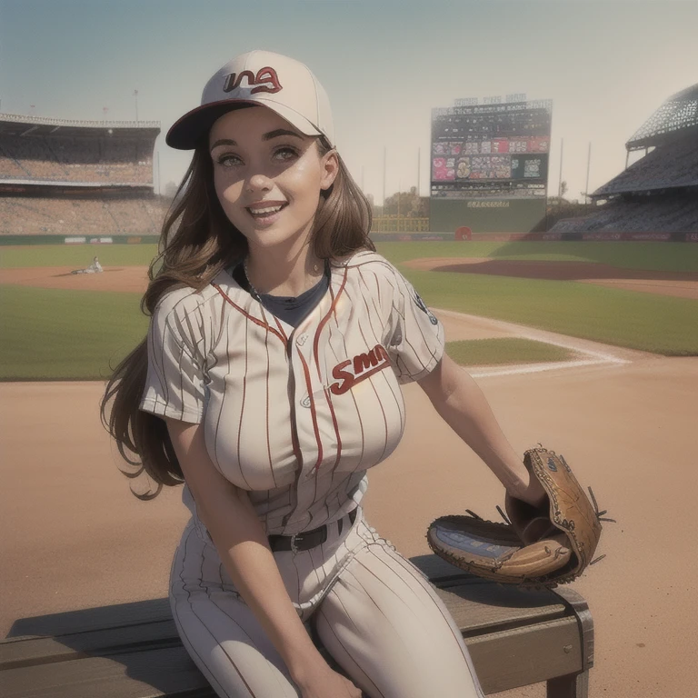 a young woman in spider woman lingerie (breast vagina and ass overexposed, baseball cap), in a baseball dugout, having sex with baseball players, anal sex, oral sex, cum all over her, huge crowd in stands, high quality, 8k, photorealistic, dramatic lighting, detailed facial features, beautiful blue eyes, detailed skin, sensual expression, dynamic poses, realistic textures, vivid colors
