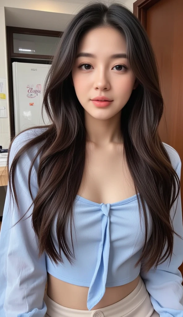 ((top-quality、8k、masterpiece:1.3))、Beautiful woman with perfect body:1.4、slim abdomen:1.2、Longhair, normal breast, Highly detailed facial and skin texture, A detailed eye, delicate eyes, double eyelid, (smile), (full body shot), ((shopping mall)), (standing), (((wearing white t-shirt with jacket)), looking in front