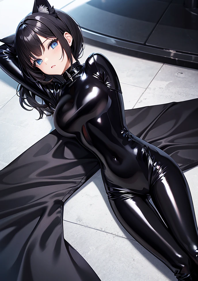 masterpiece, best quality, high quality, perfect anatomy, ultra detailed, perfect design,
BREAK,
1female, 27 yo, beautiful detailed face, realistic skin, shiny glossy skin,
BREAK,
brown eyes, realistic eyes, ultra detailed eyes, beautiful high light eyes, ((wide set eyes)), (slant eyes), double eyelids,
BREAK,
black hair, bowl cut hair, (messy hair), (((center parted bangs))), shiny glossy hair,
BREAK,
(seductive smile), open mouth, tongue out, feeling weak, blush, natural lips,
BREAK,
((black elbow gloves)), (((fishnet tights))), (((black crop top leotard))), intense and extreme latex reflective, open navel, (((cleavage cutout of heart))), (puff sleeve), ((((small breasts)))), (erection of nipples), (((wedgie))), black long boots, (cameltoe),
BREAK,
(sitting on the futon), (leaning forward), (bent over), (spread legs), ((outstretched arms)), (((dro-oling))), (((from below))), ((looking down)), (((focus face))),
BREAK,
luxury hotel room, pink bed, top light, warm light