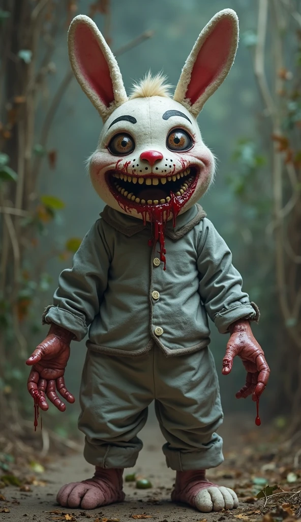 Evil and creepy Elmo, zombie