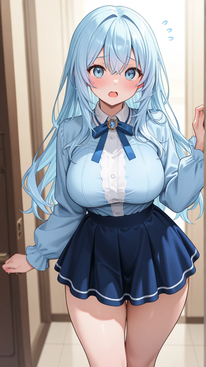 Have cat ears、work、Looks very painful、Small face、、Very embarrassed look、Big Breasts、Very impatient、Trembling、Sweating、Are pregnant、disease、abdomen、Fixed、abdomen、Wearing a uniform