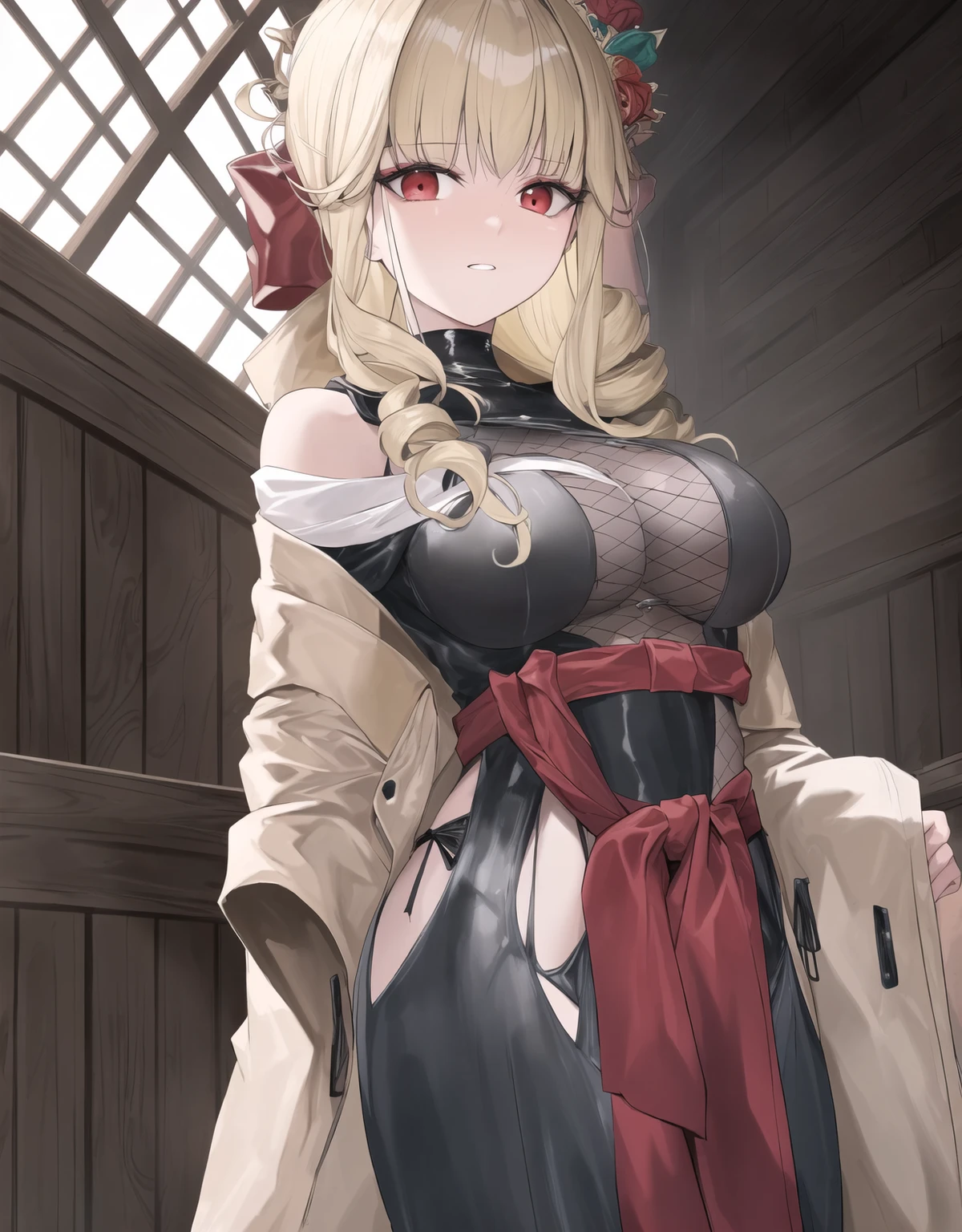 (masterpiece, best quality), intricate details, 1girl, 1girl in, age19, Solo, Long hair, Colossal, Looking at Viewer, blond hair, Alexis Texas (standing full body toe to head by wooden pole:1.2) iron collar, arms behind back, iron cuffs, shackles, bound, bondage outfit, harness, o-ring, bondage outfit blindfolded cover eyes, happy red cheeks, chain leash collar choker neck bell shackles wristbands bracers bracelets, cleave gag, sad face, red cheeks, cryings tears, painful (she was sold and betrayed by her own family)
