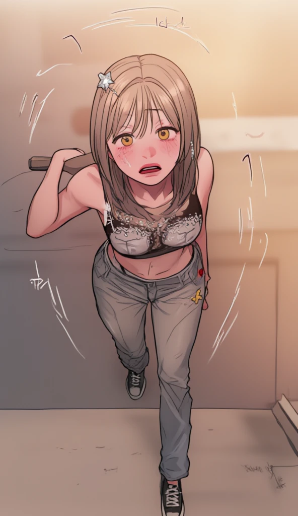 (Masterpiece, Top Quality, Best Quality, highly detaild:1), detailed, colourfull, 1Girl, Schoolgirl tied up in thick diapers, navels, ((diaper)), Wearing a white diaper, bullying, have to pee, bondage, Spread your legs apart, indoor, Sitting, Kakuran, trembling, arm up, ropes, (((femele))), Open your eyes and cry, Pee puddle, ((AS-Adult)), No abs, School Health Center, Poop, diarrhea, only one girl, Korean, Adult diapers, tomboy, School Health Room, University Health Office, University Lounge, There are no muscles., Urgency, incontinence, smooth skin, Slim Body, Dark brown short hair, A young man in his 20s who looks mature, A top shirt with a grown-up style, Peeing self, ropes, crossing arms, Arms and legs tied with red rope, as adult,window illuminating the countryside, no censorship