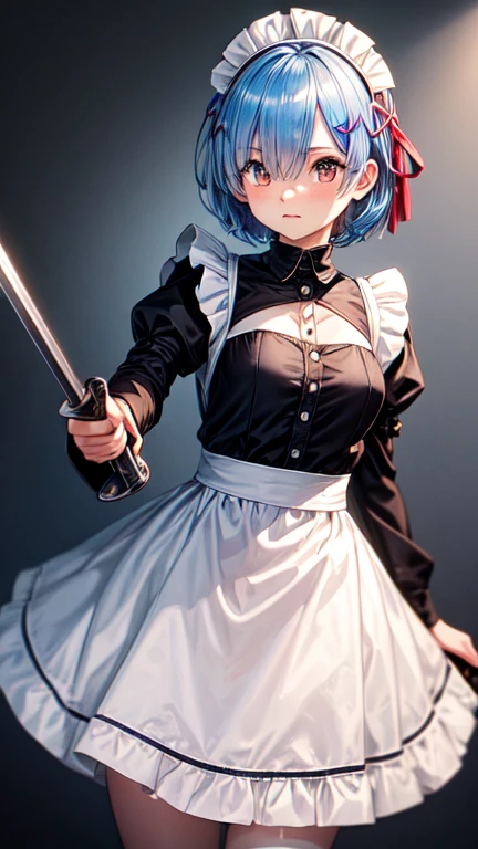 Blue Eyes
Short Blue Hair
Realistic Girl
Slytherin Uniform
Covered in blood