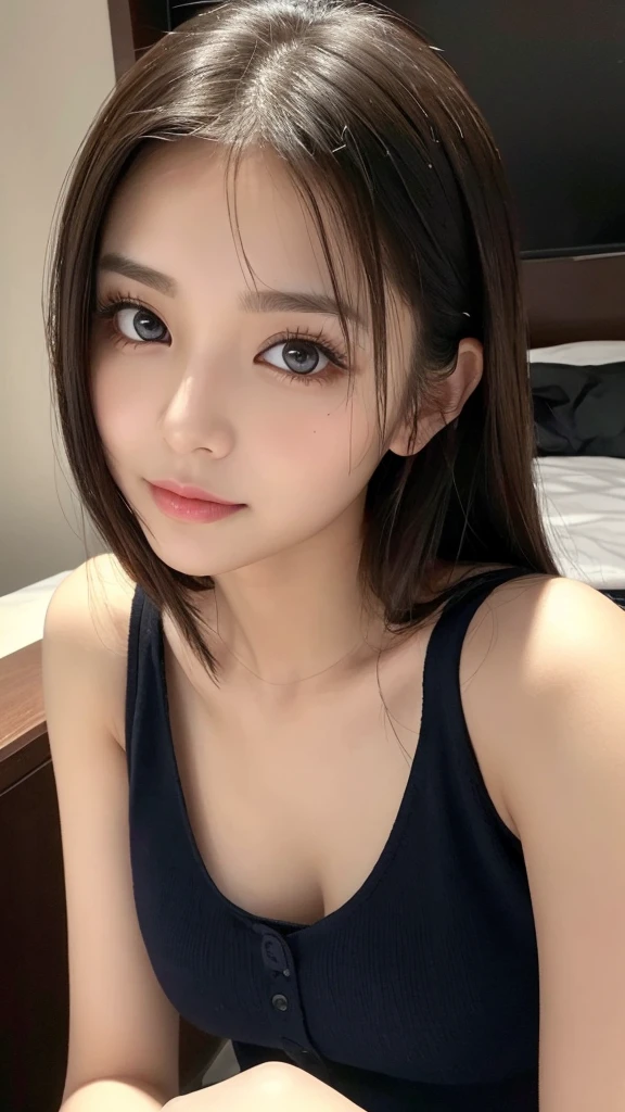 8K Ultra HD、RAWphotograph、モデルphotograph撮影、Russian Race, European laces, (masterpiece, highest quality, photoGenuineistic, High resolution, photograph: 1.3), close, focus on, Hot Model, slim, 30 years old、Small face、Shortcuts、Dark brown hair、Beautiful eyes in every detail、Genuineな肌, (Perfect body), Sexy hot face, erotic, sexual sight, slim, Sweat top, Beautiful eyes in every detail、Glossy Lips、Large Breasts、Cleavage、((Bright light、Dynamic Lighting、Genuine、超Genuine、 Genuineism、Genuineistic details、Cool Beauty、cool pose、Background gray、Plain gray background,Close up your face
