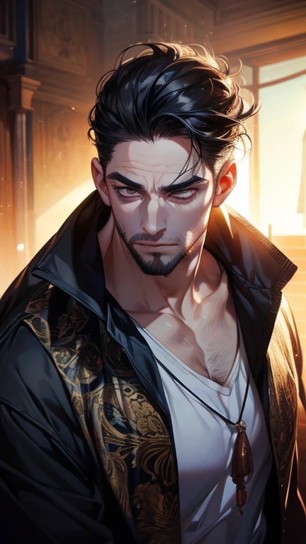 yan,masculine face,Scary and terrifying