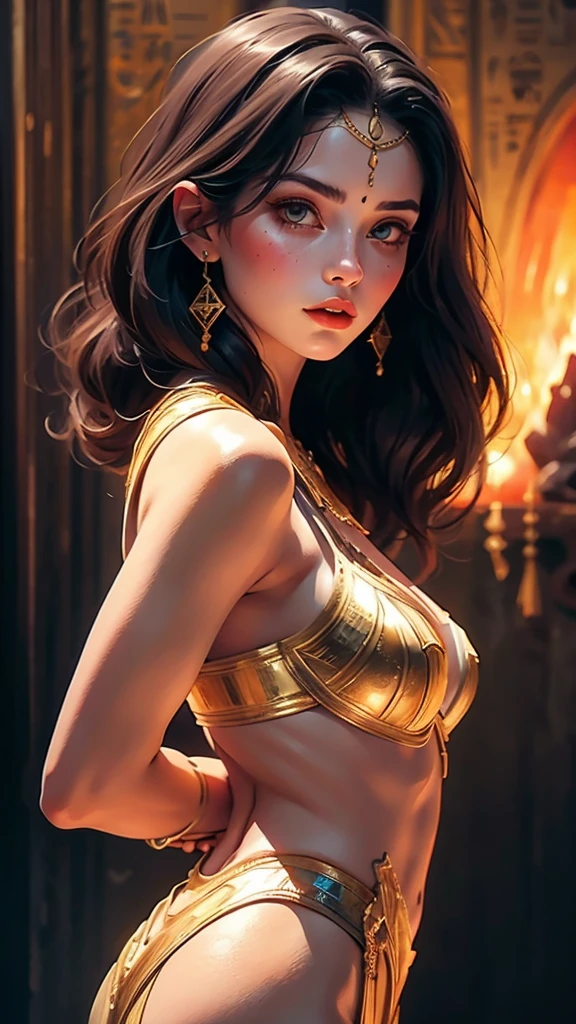 A masterpiece ultrarealistic ultra detailed full body portrait of a very beautiful Barbarian girl, massurrealism. medium shot, intricate, elegant, sexy, revealing, by stanley artgerm lau, wlop, rossdraws, james jean, andrei riabovitchev, marc simonetti, light by julie bell, ismail inceoglu, porcelain skin. global illumination.