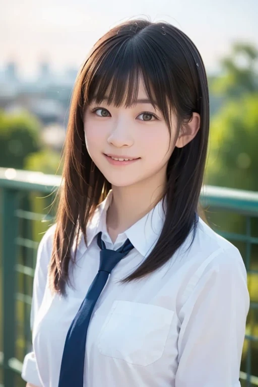 (8k, RAW photo, highest quality, high resolution:1.1), (Ultra-Realistic:1.4),(Realistic, Realistic:1.3), Solit Light,Big,Two Girls,Realistic Face,Realistic Body,Realistic Skin,Confused,Masterpiece,(Cute:1.8), Cute Girls, Alone, (Big:1.2), Detailed Black Eyes,Innocent Eyes,Blush,(School Uniform:1.2),Cinema Lighting,Film Grain,Jewelry,Earrings,((Medium Hair:1.1)),((Floating Hair Novalog Style)),Cherry Blossom Lips,Hair Ribbon,Hair Ribbon,Ponytail,Close,Look Viewer,Long Hair,Upper Body,Open Lips,Upper Teeth, (Smiling Eyes:0.6),((Grinning:1.2)),Depth of Field,Blurred Background,Eye Focus,Bokeh,Young,85mm Lens, 1.4,Professional Lighting, Young,Portrait,Photon Mapping,Radiosity,Physically Based Rendering,Asian, [Ponytail],((Dancing in the Rain)),((High School Girl:1.3)),((Frontal,Cowboy Shot))