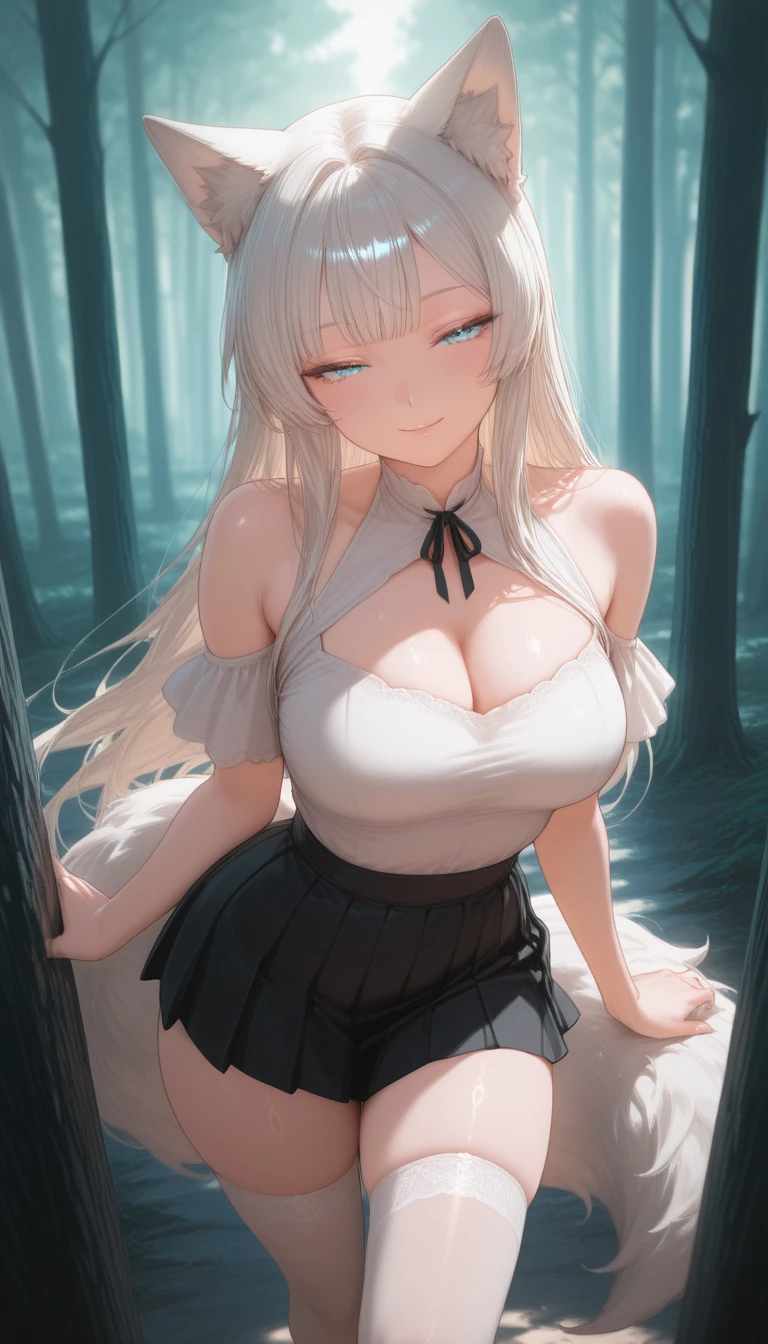 ((NSFW STILL SHOW)), {(from side)|(from back)|(from below:1.2)},{(((Detailed open crotch)))|((Kissing face to face))|(Standing Full Body:1.2)|Wide Shot}, {(Floating hair:1.2)|(Strong wind)|(Ass focus)}, 8K best quality, (Masterpiece:1.2, Hyper-Realism:1.37)), ((Detailed KAWAII Face、Detailed Oily Porcelain skin textures, Extremely Detailed)), (brilliant Shining Perfect eyes), {bokeH|clear focused}, Childish|Gigantic Cleavage:1.37}, {Flowers|Flower wreath|ssmile|perplexed|seductiv|Different types of hair colors}, {(Light Particles:1.2)|(Lens Flare)|(Luminescent Particles:0.6)}, {Forest Lakeside|Lakeside Cottage|Before dawn|morning glow}, Exposed:1.37
