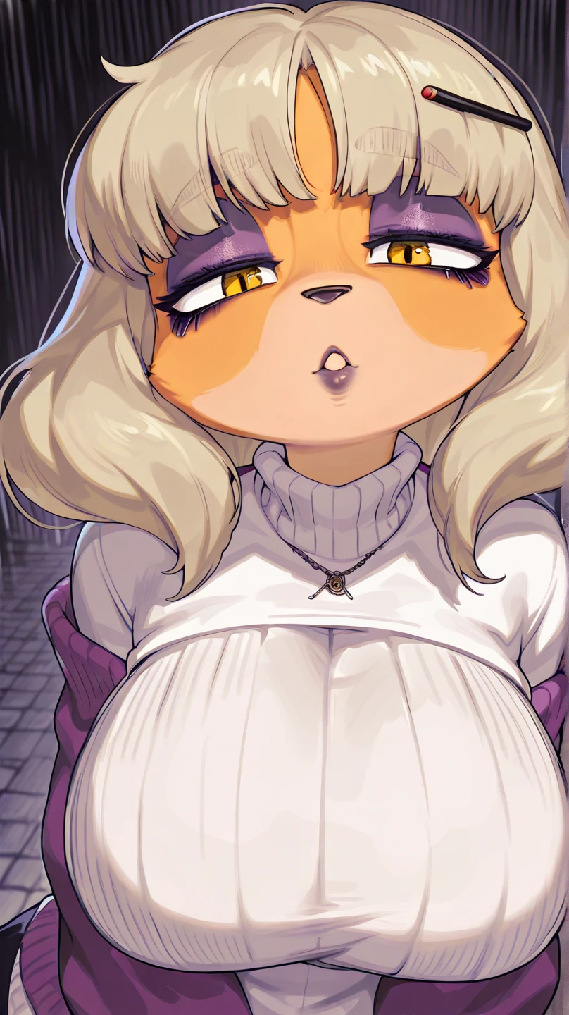 (nsfw:1.5),intricate details,(detailed background:1.3),realistic,city street,by rikose,neon lights,depth of field,(neon light on the body:1.1),sharp focus,serious,leaning on wall,standing,neon lighting on body,shadow,furry female,
(solo female:1.1),by sundown \(artist\),full length portrait,whisperthewolf,dark brown fur,blonde hair,ponytail,hair over one eye,white fur near the eyes,black cloak,mask on top of head,tall female,, cum in vagina,nipple,(((long nipples))),(((pointy nipples))),leaking milk,night time back alleyway,((crying)),screaming , cum in vaginal , vaginal penetration with , nipple ,lying on floor,missionary position, cum inside, cum in vaginal, actual depictions of a sperm cell hitting an ovum,cum in uterus,uterus, look at observer ,turn head away from observer , holding legs raised,spread_legs,spread_arms , tears,in pain,sad expression,empty eyes,Bruised body:1.7,Bruised breasts:1.7,(lifeless:1),open ,shock eyes,empty eyes drawn without a sparkle,Missionary POV,unwant sex, tear
