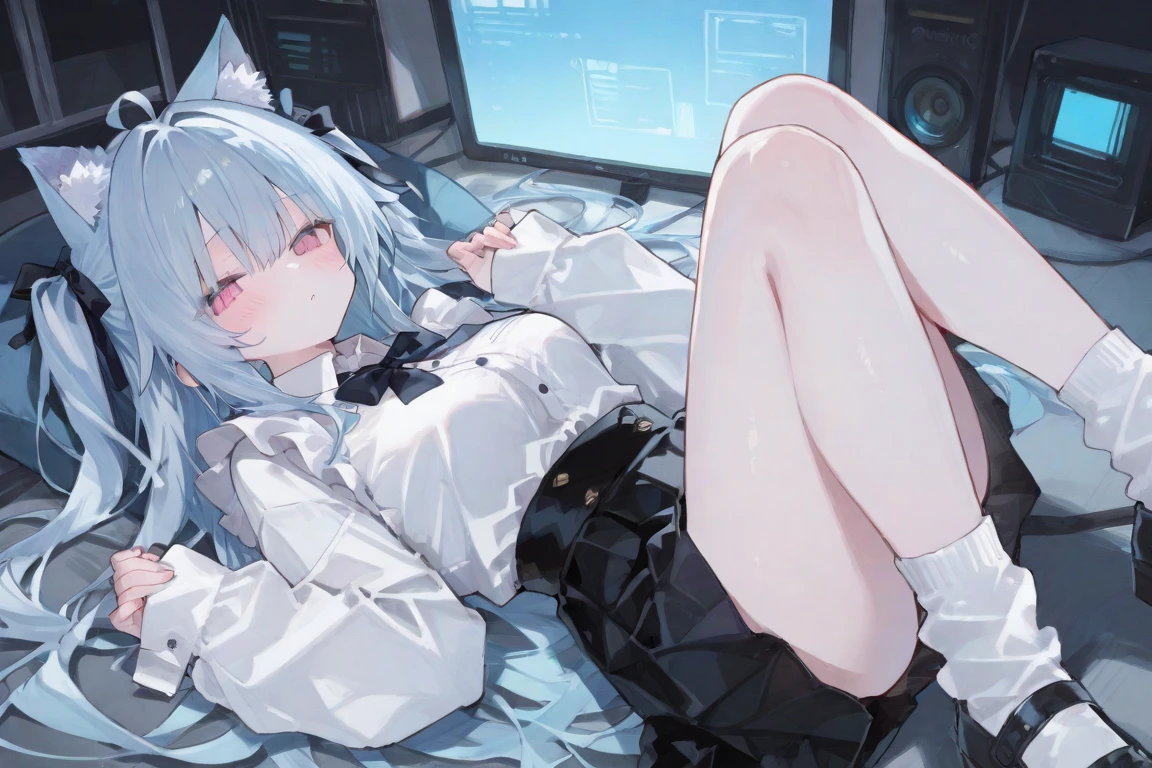 (), , best quality, graphite \\ (medium \\), sk, gradient, cat ears, rainbow, pen, pencil, notes, half-closed eyes, gray hair, long hair, (lying down), ((clothes lifting, skirt lifting and lifting)), navel, steaming out of the mouth, high resolution, absurdity, whole body, (Ultra Detail: 1.1025), (Illustration: 1.1025), (Infographic: 1.2), Lori, Pajamas, Little Girlnt Drawings, Physical Measurements, (All Clothing Configurations: 1.15), Stationery, (solo), Perfectly Drawn Hands, Cohesive Background, (Character Sheet), Skinny, Bare Legs, Wet Dress, Clear White Dress, Clear Silhouette, (Wet, Sweaty), ((Nose Blush, Shy)), Hot Body, Naughty Face, Spring, Juice, (Shut Up), Open legs, white panties, hearts that are spoken, blush that are spoken, masterpieces, the best qualities,
