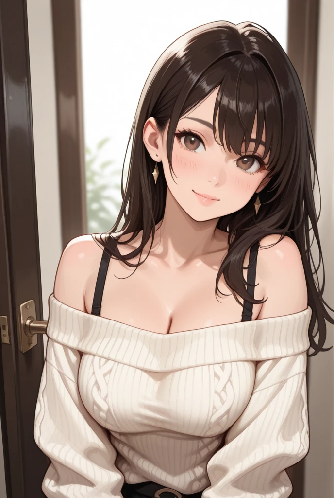 (masterpiece:1.3, Highest quality, Ultra-high resolution, Super detailed), (Realistic, photoRealistic:1.4), Beautiful illustrations, Perfect lighting, Natural light, Depth of written boundary,
Beautiful detailed hair, Beautifully detailed face, Beautiful attention to detail, Beautiful clavicle, Beautiful body, Beautiful breasts, Beautiful thighs, Beautiful feet, Beautiful Hands,
View your viewers, 1 girl, Very cute girl, 14 years old, (Perfect Anatomy, Anatomically correct), Cute and symmetrical face, Baby Face, Perfect Face, Perfect Eyes, Glowing Skin,
(Mid-length hair:1.8, Wavy Hair, Black Hair), bangs, Iris, Slanted Eyes, Long eyelashes, (Large Breasts, juicy thighs, Attractive thighs),
(Salmon pink T-shirt, Jacket, Wool shorts),
(Beautiful views), night, Bedroom, Sitting, (Various sexy poses), (Cute smile, Upward glance, Lips parted),
