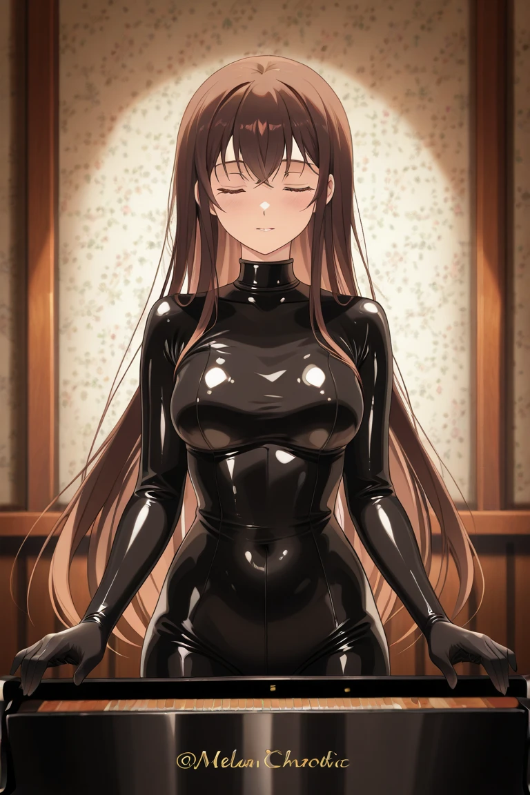 A woman is attacked by multiple zombies、((masterpiece,best quality anime,Highest quality:1.3)),realistic,cowboy shot,(25 year old beauty),Female ninja,1woman,独奏,((very small head:1.4)),((very long body:1.3)),black hair,bangs,straight long hair,gorgeous big eyes,black eyes,sad,((tan skin:1.5、Injury)),(black high neck sleeveless,leotard、black_thighhighs,black fingerless gloves),((slender body:1.3,skinny)),medium breasts,gleaming skin,shiny skin,kneeling,Old shrine in the mountains、night,