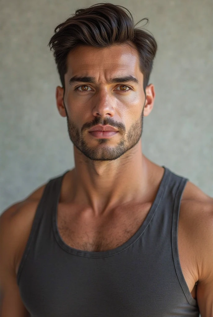 Cinematographer, Masculine perfection, strong jawline, labios carnosos, Swedish 33 years old, Cabello corto rubio oscuro, abundante barba, ojos azules, hiperrealista, 8K --v 4