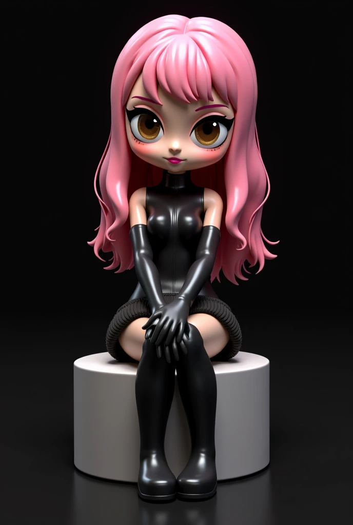 ((masterpiece)), (highest quality), (detailed), One girl,
View your viewers, (lipstick:0.75), Leaning forward,
Long pink hair, Twin tails,
Colorful thighs,
summer, Vibrant colors,
Pink bodysuit