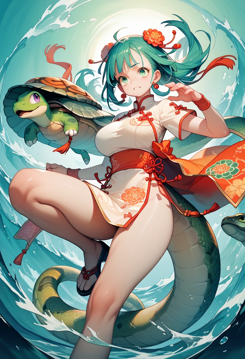{{{{amazing quality, great quality, high quality, very aesthetic, aesthetic, best quality}}}}, 
realistic, photo, shadow, Three-dimensional, absurdres, Digital art, 
{{{{Magical girl}}}}, beautiful girl, one girl, 
light blue hair, long straight hair, hair, trimmed hair, shiny hair, blunt bangs, short sideburns, 
brown eyes, tareme, 
{{flat chest}}, {{small breasts}}, {{detailed body}}, slim thighs, thin thighs, white kimono, yellow kimono obi, skull-shaped hair ornament, No panties, no bra, multiple snakes, bound by multiple snakes, k Caught in multiple snakes, Nipples caressed by multiple snakes, multiple snakes caresses the crotch, My body is caressed by multiple snakes, soak in cloudy liquid, Immerse yourself in the cloudy liquid up to your waist, snake bath, torn clothes, wet clothes, melted clothes, damaged clothes, take off one's clothes, transparent clothes, sexual pleasure, troubled face, shy, orgasm, trembling, restrain the arms, restraining legs, half-naked, groin, vagina, Peeing, disheveled hair, Intercrural legs, defeat, inferiority, Massaged by multiple snakes, Mangled by multiple snakes, closed eyes,