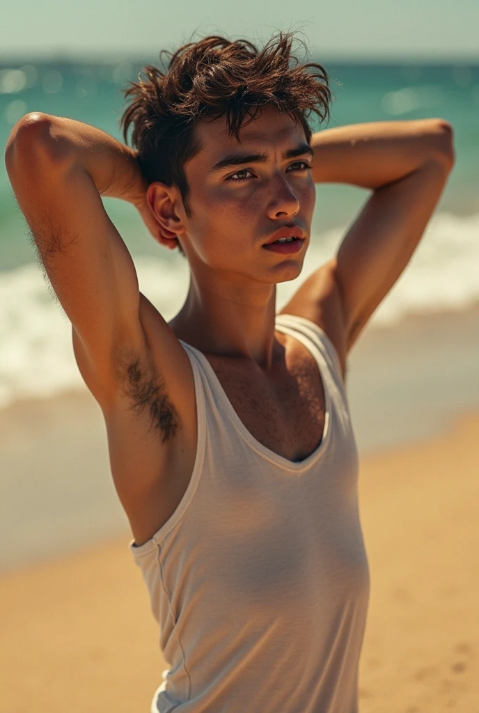 male Age 23 swimwear hawaii lifesaver smile