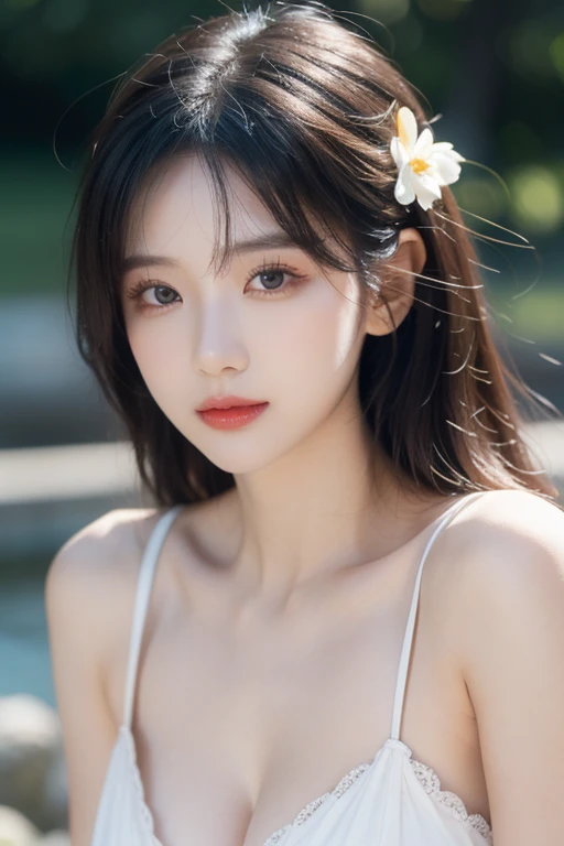 high-level image quality、hightquality、Super Quality、Contrasty、High resolution1.2、8ｋ、​masterpiece、Very beautiful facial features、A detailed face、A detailed eye、big eye、Detailed nose、Detailed lips、Detailed finger、Real beautiful fingers、Detailed legs、cute little、in her 20s、Beautiful woman with perfect body shape、delicated face、Delicate skin、full body2.0、One Person、One Person、White lingerie 1.2、See-through underwear 1.5、huge breasts2.0、、cleavage of the breast、that seem to stick out of the bra 1.2、Panties with a small area 1.5、lowrise、Moriman、Very raised pubic mound 2.0、Looking at the camera、Empty-handed、Beach2.0、Waveside 1.5，Full body standing figure 2.0、full body photographed