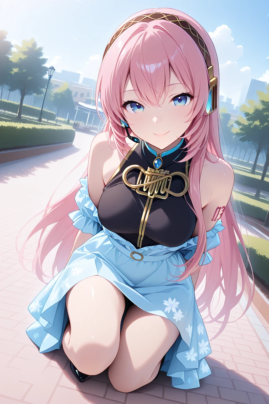 ((masterpiece)), ((best quality)), (ultra-detailed), ((kawaii)), cute, (lovely), ((sexy)), ((extremely detailed)), 4K, (8K), best quality, (beautiful), (anime style:1.2), flat color, painting, //, dynamic pose ((nsfw)), //, upper body, gradation, Beautiful girl with pink hair,with hair dishevelled,long pink hair,Sick,White pupils,The legs are very thin,The legs are long, blue eyelashes, masterpiece, 1girl ((20 years old)), anime girl with bunny ears and a blue dress posing, seductive anime girl, extremely detailed artgerm, cutesexyrobutts, large breasts, from sides, Smile, Long hair, (pink hair, Deep Blue Eyes:1.2), Sparkling eyes, (Perfect eyes:1.2), (Perfect iris:1.2), //, (cool), //, shiny-glistening, ultra shiny body, gleaming, Cute face, kawaii, Large breasts, delicate hair, disheveled hair, ,night club, bar, ((low camera angle, ground view)) Tall and tall,Thin, 8k, ultrarealistik, oficial art, NSFW, blush