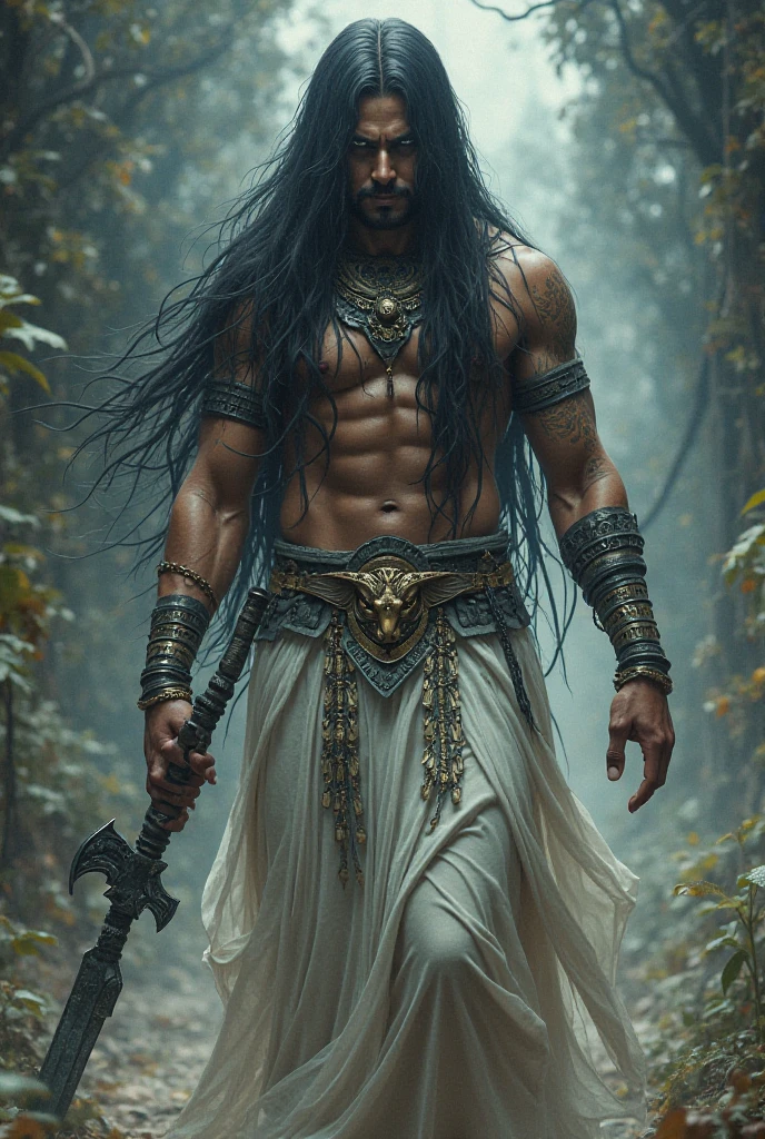 ((Masterpiece)), ((Best quality)), ((Amazing detail)), ((Illustration)), ((A high resolution (16K))),

Lord Shiva in an ancient temple cave on Mount Kailash,
Surrounded by intricately carved sculptures of Hindu gods and goddesses,
Backlit by the setting sun, casting long shadows,
Chiaroscuro playing on his wrinkled, lean frame,
Cyberpunk elements fused with mecha and metal material,
Neon lights flickering on dusty temple walls,
Perspective from below, capturing the grandiosity of his pose,
Dark fantasy atmosphere with an overcast sky,
Realistic and phot