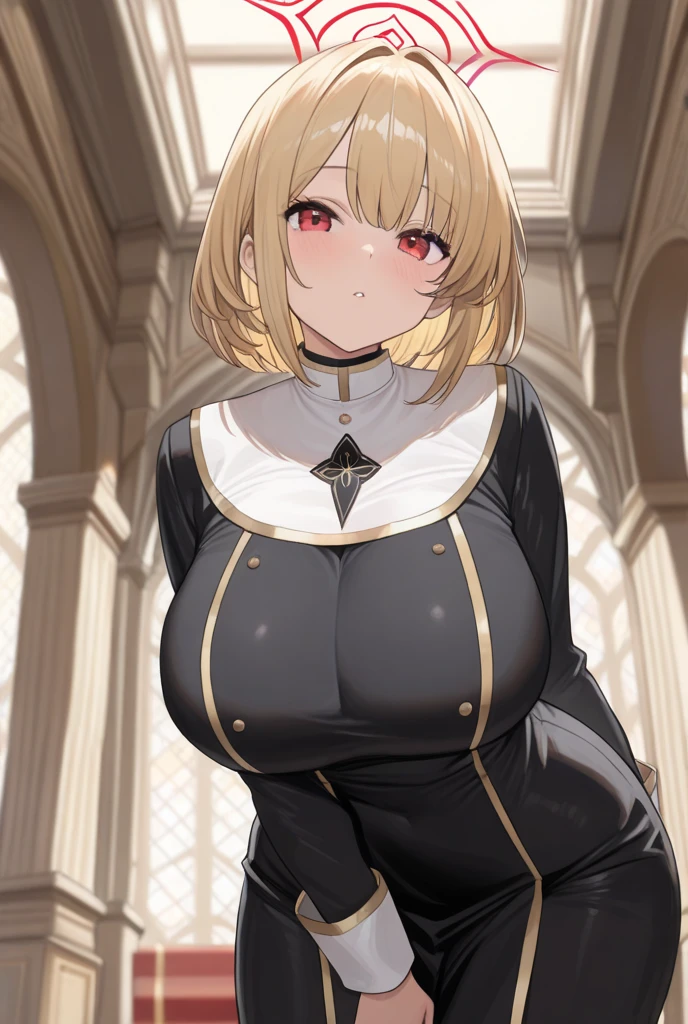 (masutepiece、Best Quality)、Angelica Rapha Redgrave、1girl in、Beautiful eyes、Well-formed face、very large udder、Too big、fullnude、Taking it off、unwear、Big and beautiful nipples、Beautiful areola、beauty legs、a room、emphasizing breasts、blushed face、Figure-eight eyebrows、Moist eyes、Seduce a man、shame、