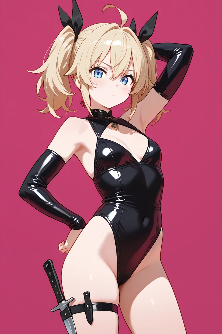 1 girl,Browsing Caution,Artoria Pendragon ,(destiny\), clavicle, Glowing red eyes,Absurd, Hollow Eyes,Hollow Eyes,  Huge breasts,Emotional erasure, Expressionless,(Black latex tight bodysuit),((avert your eyes)) , 背面shape, ((Squat,Spread your legs, Put your arms behind your head,Underbutt)), (Highest quality、4K、8k、High resolution、Must have:1.2)、Very detailed、(reality、reality的、reality的:1.37)、Ticker、Hyper HD、Studio Lighting、Ultra High Definition Paint、Sharp focus、Physically Based Rendering、Extreme Detail、Professional specifications、Vibrancy and color、Blurred、Sports portrait、landscape、Horror Style、Anime Big Tits、sf、photograph、Concept Artist、Five Fingers, Perfect body,  {{{masterpiece}}}, {{{Highest quality}}}, {{Very detailed}}, {shape}, {{Very delicate and beautiful}},Promoting cost performance、All Roles、Canon 5D MK4でphotograph、photograph, 
