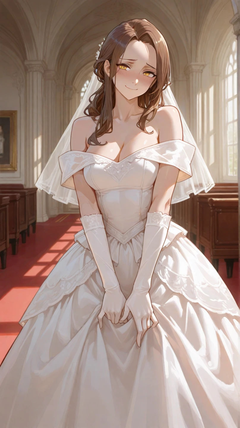 a father (he had been brainwashing by his second son,crossdressing,Sex with his second son every day, wear sexy Wedding lingerie,bride of his second son,have one's first night,,swear live as the wife of his second son for life) ,an empty abandoned church,in front of the confessional table