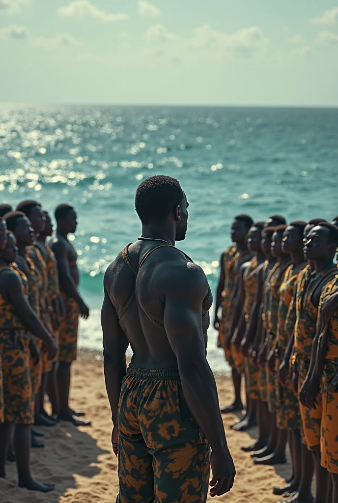 Slaves seeing Portuguese for the first time
