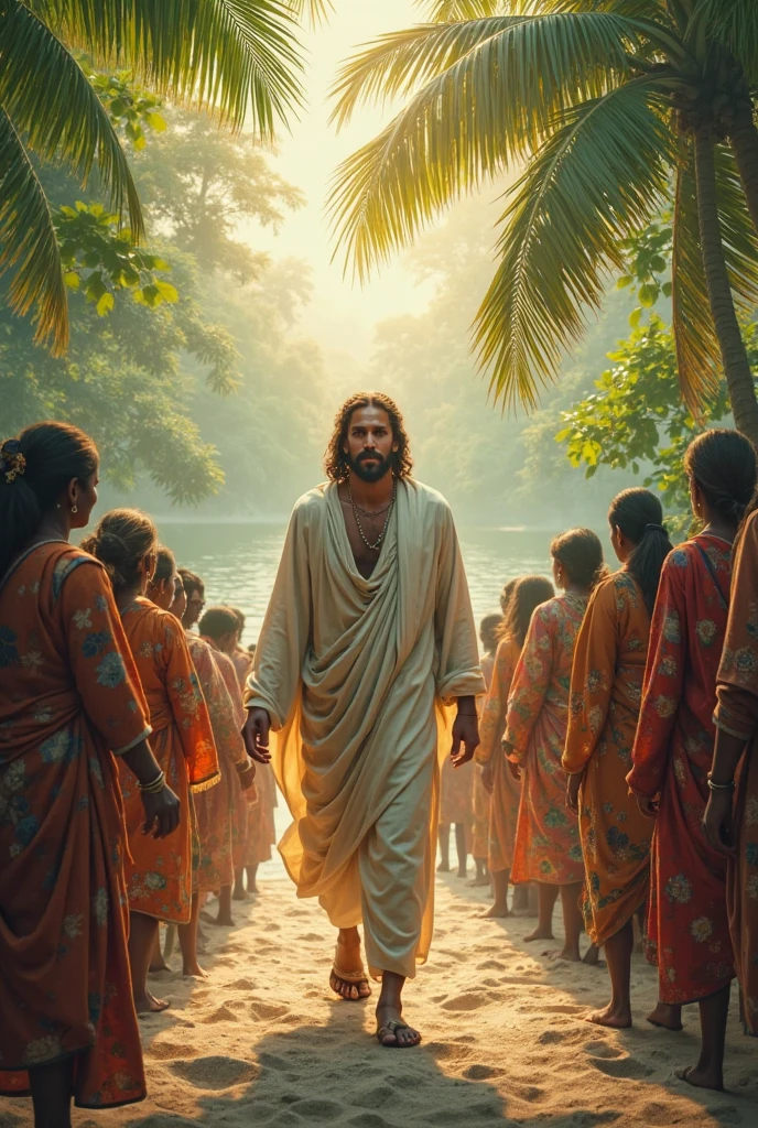 Jesus with the Papuan people