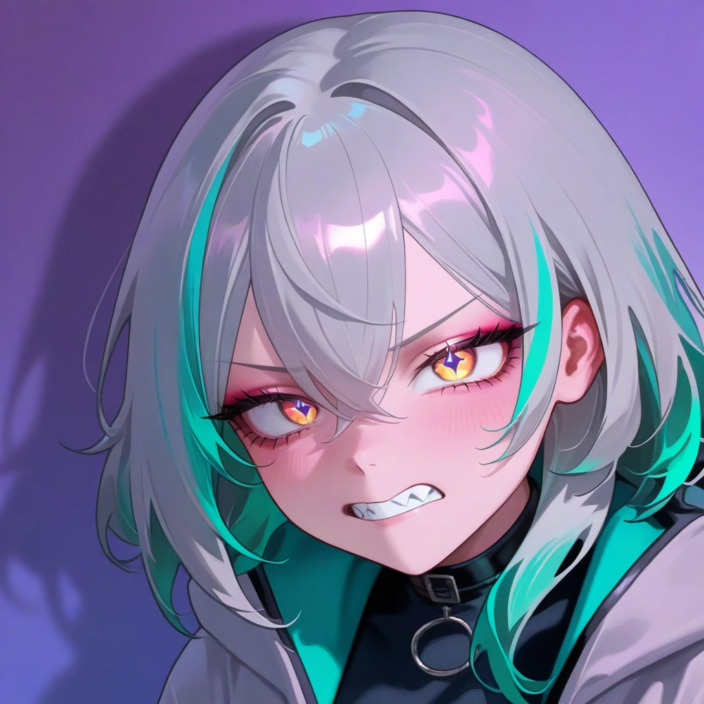 (8k uhd, masterpiece, best quality, high quality, absurdres, ultra-detailed), Drawing art Style, high detail, Mecha, body suit, model_walking (1 crying girl , ( medium_hair dark_blue+fluorite_neon_hair_color), radiant_red_eyes, elf_pointed_ears, neon_bodysuit, perfect_face, Neon_Horns, model_walking) neon street background, masterpiece, best quality, monochromatic. Better hand, perfect anatomy,