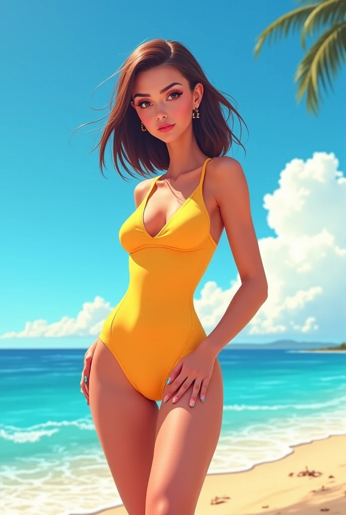 Girl in swimsuit