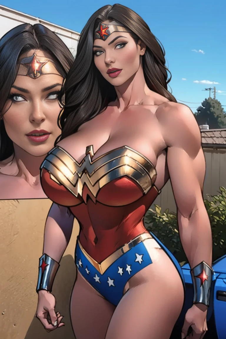 super hero, elastigirl, perky areolas, camel toe, torn swimsuit, nipslip, side boob, downblouse, cleavage
