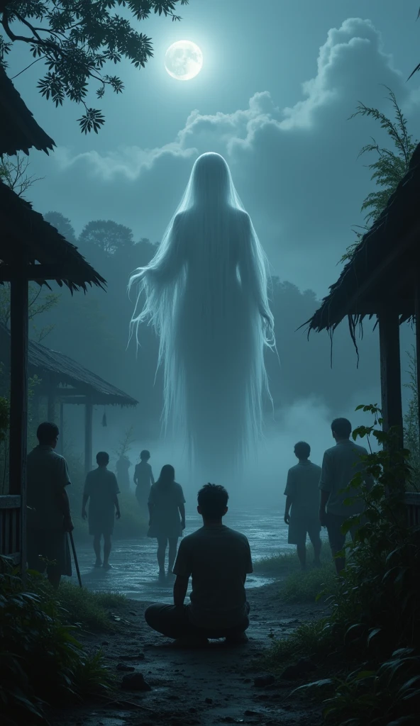 The ghost balan-balan with intestines but no body only head with long hair and long potruding tounges, flying and chasing people during night among the banana plant