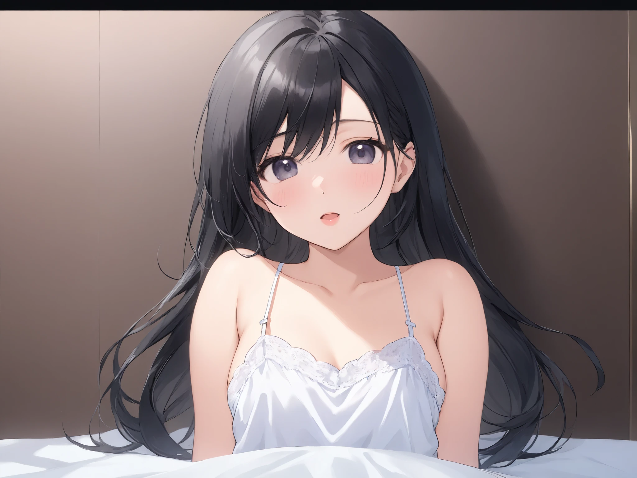 ((((masterpiece)))), high quality, very_high_resolution, large_filesize, full color,full boby,Japanese、black hair, long hair,三つ編み、白い巨大なリボン、,(((long camisole))),,((巨乳、熟女,mother,ground mother)),cum on mouth ,cum on clothes,cum on head,cum on body, com on face, excessive cum,Facial, bukkake、cum on hair