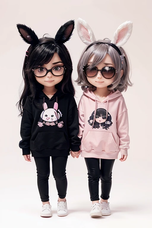 (aesthetic, high quality, ultra detailed CG), a blushing Asian girl, cute, short black hair, big cute eyes, "black and white panda theme hoodie", wearing a diaper, black thigh high socks and mary jane shoes, a full body portrait, standing up pose, casual dynamic pose, high key lighting, pastel colors, anime-style, light green bright background.