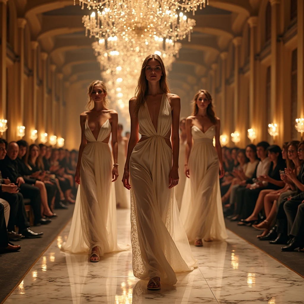 Total look of a fashion collection inspired by the Liberty Bell, United Nations