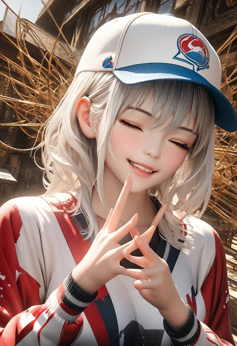 Tsunade ,make an anime photo into a realistic photo, add a kimono style, striking blonde hair, beautiful girl with natural make-up, smooth skin, rather large breasts, thin smile. super detailed face, quality debes, perfect actor/character, high resolution, medium short ,body details ,realistic ,cute girl , Raven-(Teen Titans) detail
