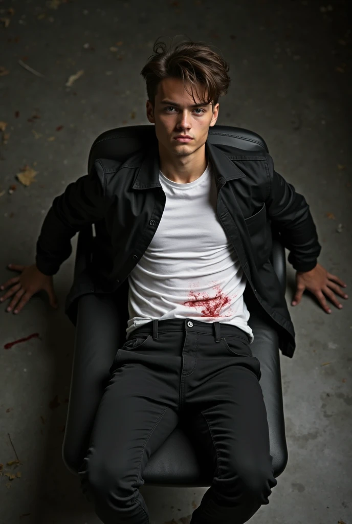 a teenage boy with soccer socks and short pants, painful wound on knee, severe scratched wound on knee, realistic leg injury, painful wound, not covering wound, bloody leg, best quality, 4k, 8k, highres, masterpiece:1.2, ultra-detailed, realistic, photorealistic, photo-realistic:1.37, HDR, UHD, studio lighting, ultra-fine painting, sharp focus, physically-based rendering, extreme detail description, professional, vivid colors, bokeh, hyperrealistic, cinematic lighting, detailed textures, seamless, dramatic, gritty, grunge
