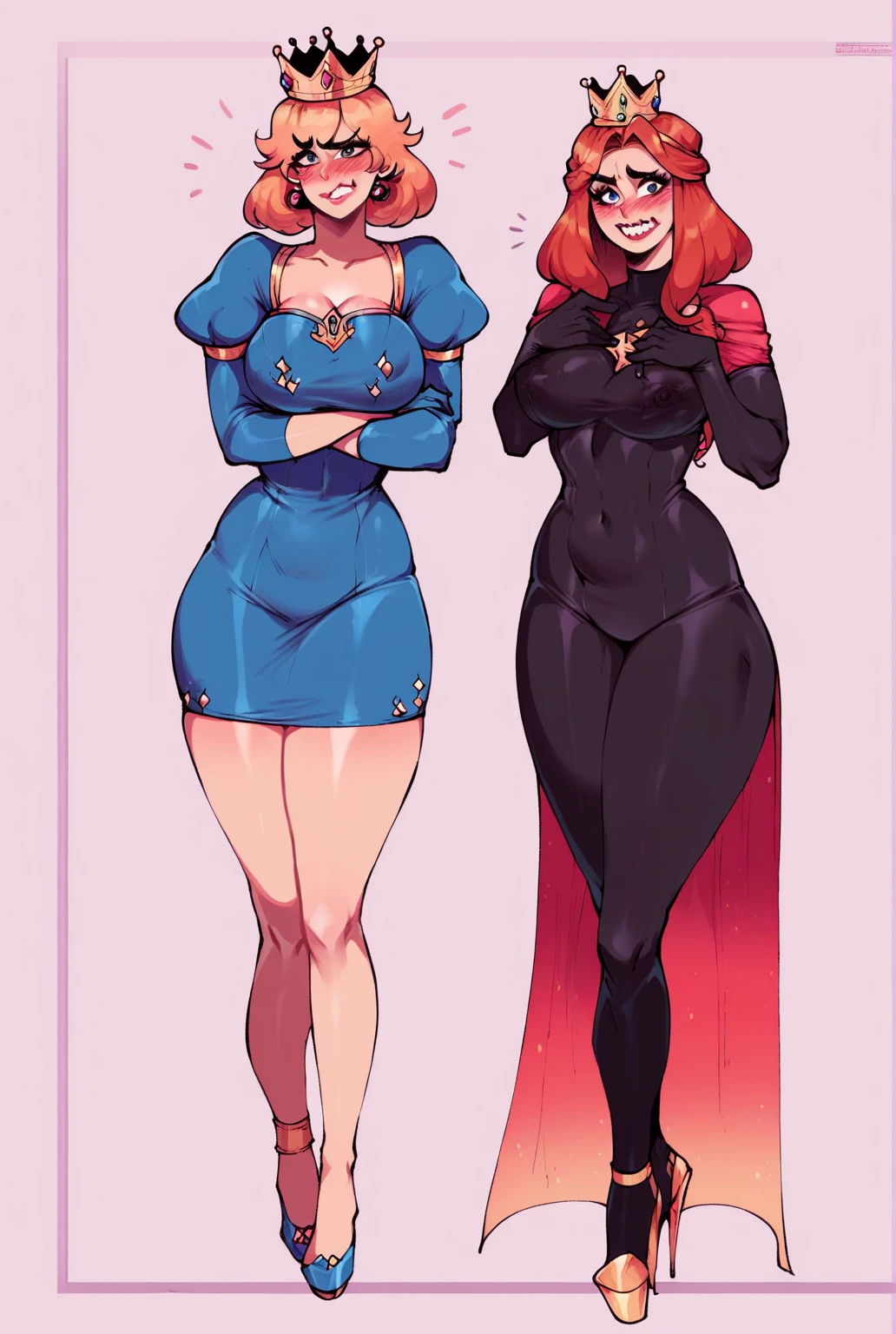 ::web comic:: a cartoon image of a woman with horns and a helmet, pov furry art, widow's former lover, comic book art, lazy |, widow, commission for high resolution, oc commission, harlequin queen, art cover illustration, must tear from the overlord, tracer in a skintight dress, succubus in tight short dressbig breasts, thick-thighs, Cury , Britney Lees (style hentai).
