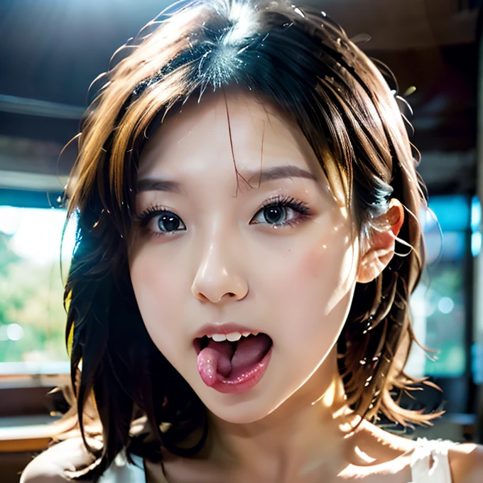 (masterpiece, 16k,8k,4K ,Very detailed:1.1),(Beautiful Face:1.1),(One Girl:1.1),Age 25,Japanese Girls,(Jewelry Lifting:1.3),(urination:1.4),(Embarrassing:1.2), Open your mouth,I opened my eyes,Medium Shot,Moaning,(traces of saliva), Eyes Wide Open, (Frowning),(Crazy Eyes) ,Heavily wet,(Wet thighs),(Open leg pose),C cup breasts,(cum running down her legs),Black Hair,Squirting on your own, Wet clothes, The face of a talented person,I can't hold my Squirting, doggy pose, Her body can't hold my Squirting, Squirting in the middle of town,stand up, Hyper cum desperate face,Embarrassing face,Painful face, Covered in semen, cum on longtan,cum on face, vagina and anus,cum shot,Tied up with rope,ahegao,Suck your own breasts,drinking semen,cum shot in mouth,Pink nipples,Mother and daughter